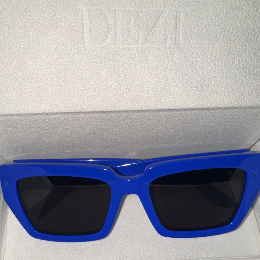 DEZI Vibrant Blue Sunglasses